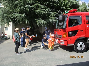 写真:消防車