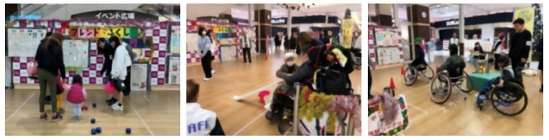 写真：パラスポーツ体験の様子