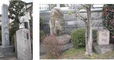 写真:法蔵寺と鴫塚