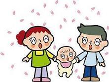 イラスト:手をつなぐ親子