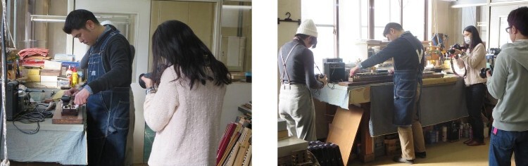 写真：大正琴の撮影の様子