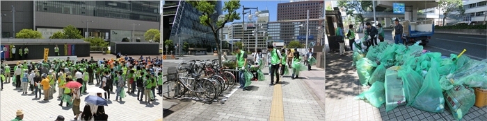 写真:クリーンキャンペーンの様子