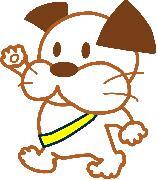 イラスト:反射材を着用し手を挙げて横断するとみまつ