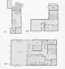 イラスト:日吉コミュニティセンター平面図