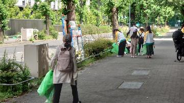 名城学区の清掃活動写真