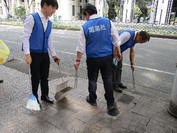 株式会社電業社機械製作所名古屋支店の清掃活動写真