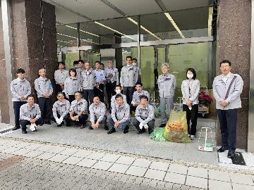竹中工務店の清掃活動写真