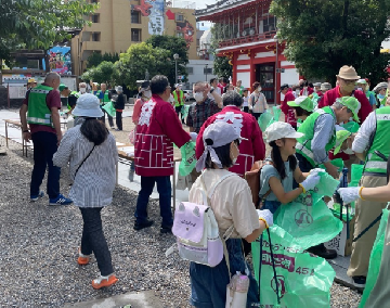 大須学区の清掃活動写真