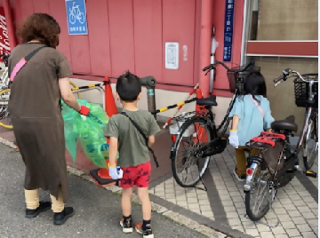松原学区の清掃活動写真