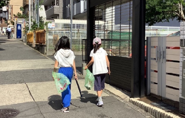 橘学区の清掃活動写真