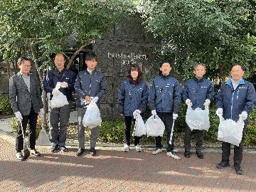 コーユーレンティア（株）はじめ3社の自主清掃活動写真