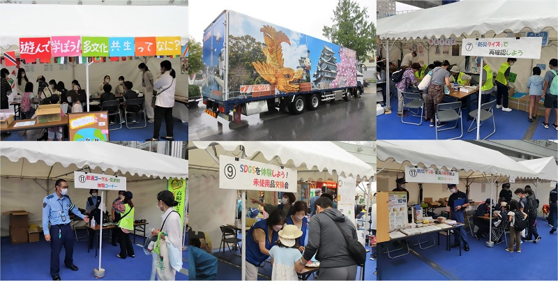 写真:各種団体のブース等の様子(一部団体)