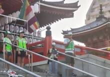 写真:夏休みふれあいラジオ体操の様子