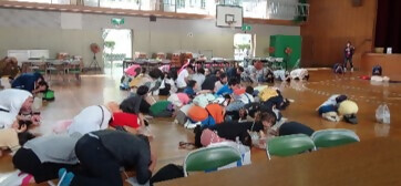 写真:防災デイキャンプの様子