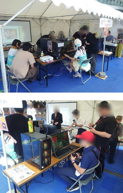 写真:eスポーツブースの様子