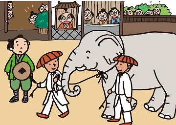 イラスト:「本町通を象が歩いた」5枚目
