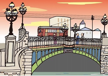 イラスト:「堀川を作った彦作さん」4枚目