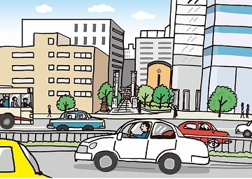 イラスト：「桜通と桜天神」4枚目