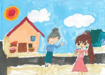 写真:通学路で毎日会うおばあちゃん