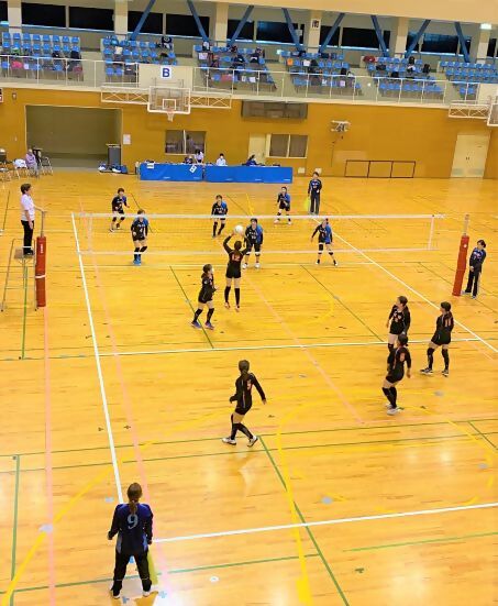 写真:決勝戦の試合中の様子