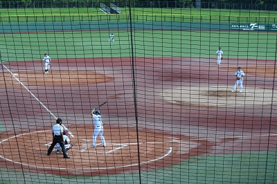 写真：軟式野球の競技風景