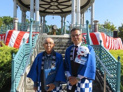 写真：表彰式の様子（松浦さん）