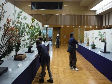 令和7年度秋のいけ花展の様子