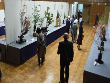 令和7年度秋のいけ花展の様子