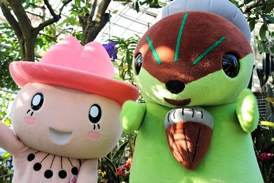 写真:みずほっぺとモリスちゃん