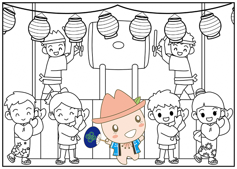 写真：みずほっぺぬり絵4