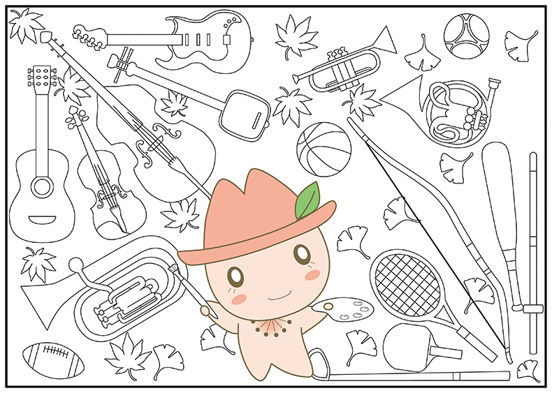 写真：みずほっぺぬり絵5