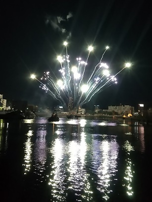 写真：夜空を彩る打ち上げ花火