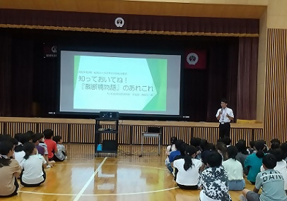 写真：大口町歴史民俗資料館の学芸員さんのお話