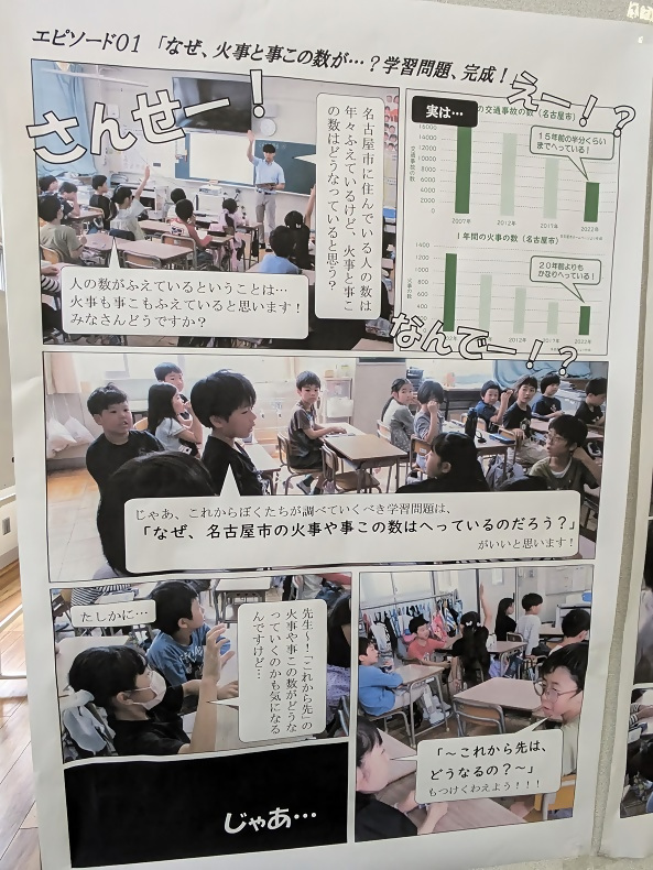 写真：壁新聞（なぜ火事や事故が減っているのかを学ぼう）