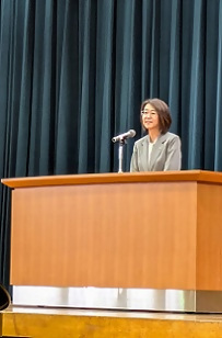 写真：区長の祝辞