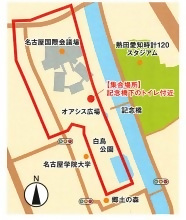 写真：コースを表す地図