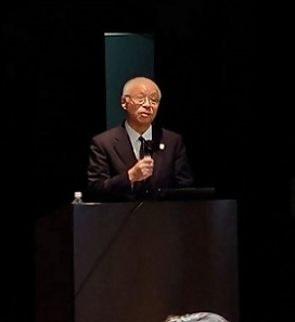 写真：「熱田区内の取組みのご紹介」白鳥学区の取組み紹介