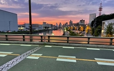 写真：きれいな夕焼け