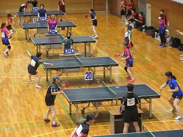 写真：卓球の試合