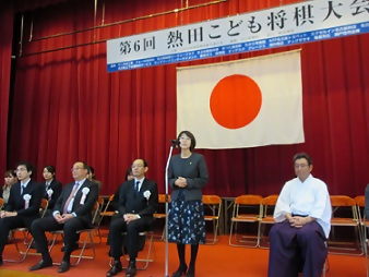 写真：区長のあいさつ