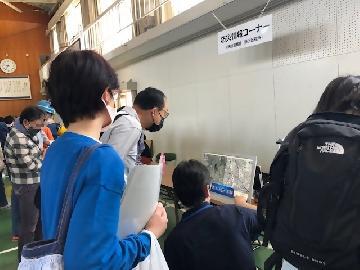 写真：防災情報コーナーの様子