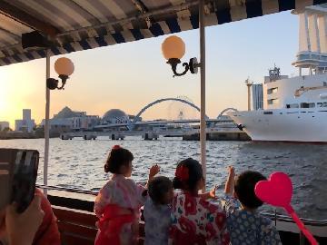 写真：名古屋港までのミニ船旅