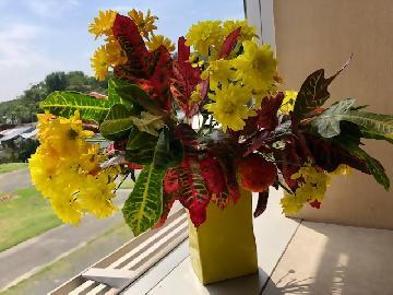 写真：「重陽（ちょうよう）の節句」を祝った生け花