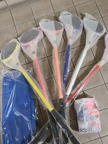 写真：寄贈された「グラウンドゴルフセット」