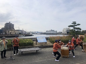 写真：堀川太鼓の演奏