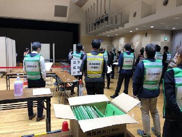 ワクチン接種訓練開始時の写真