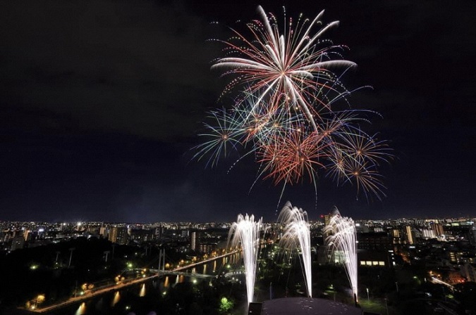 写真：夜空と夜景