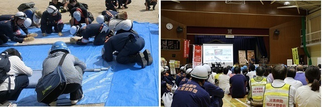 昨年の防災訓練の様子の写真3