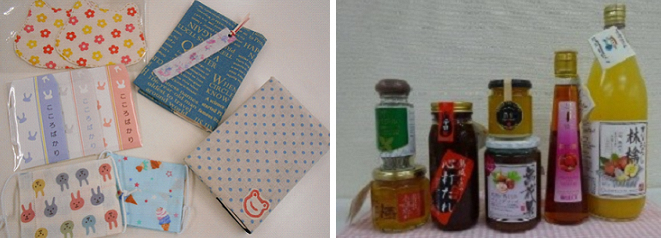 写真：授産製品の例