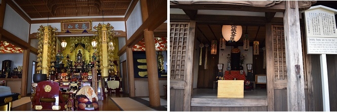 写真：正覚寺の様子　青大悲寺の様子